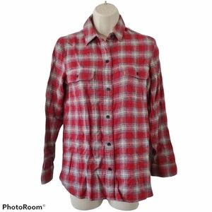 MADEWELL Ex-Boyfriend Shirt in Fairfax Plaid Size XS
